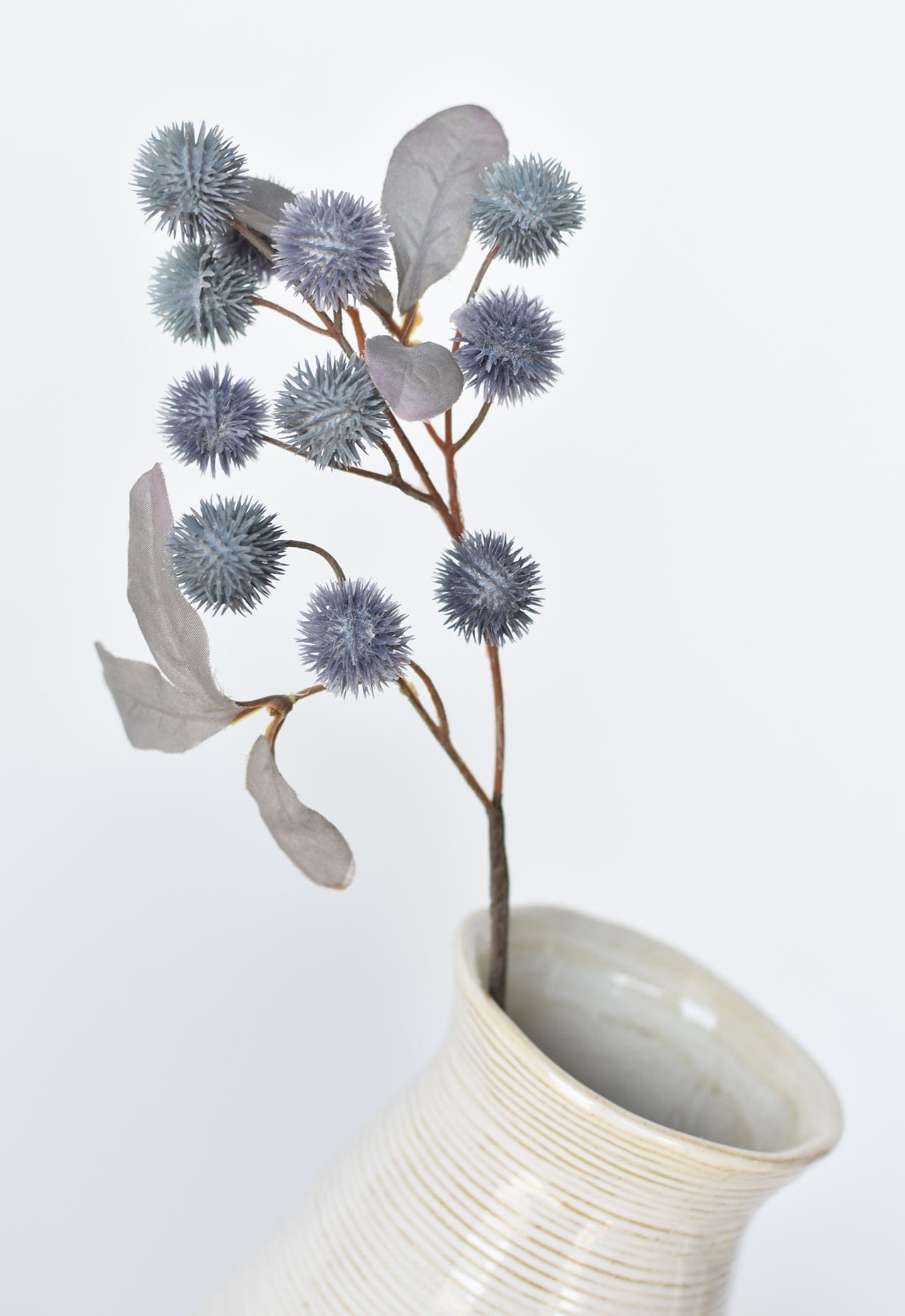 Globe Thistle Stem, 19", Dusty Blue