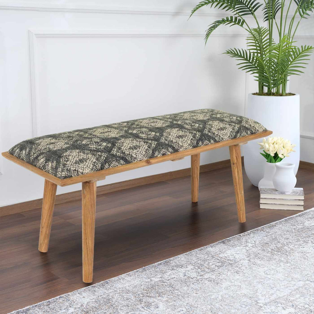Dilkon Upholstered Wood Bench