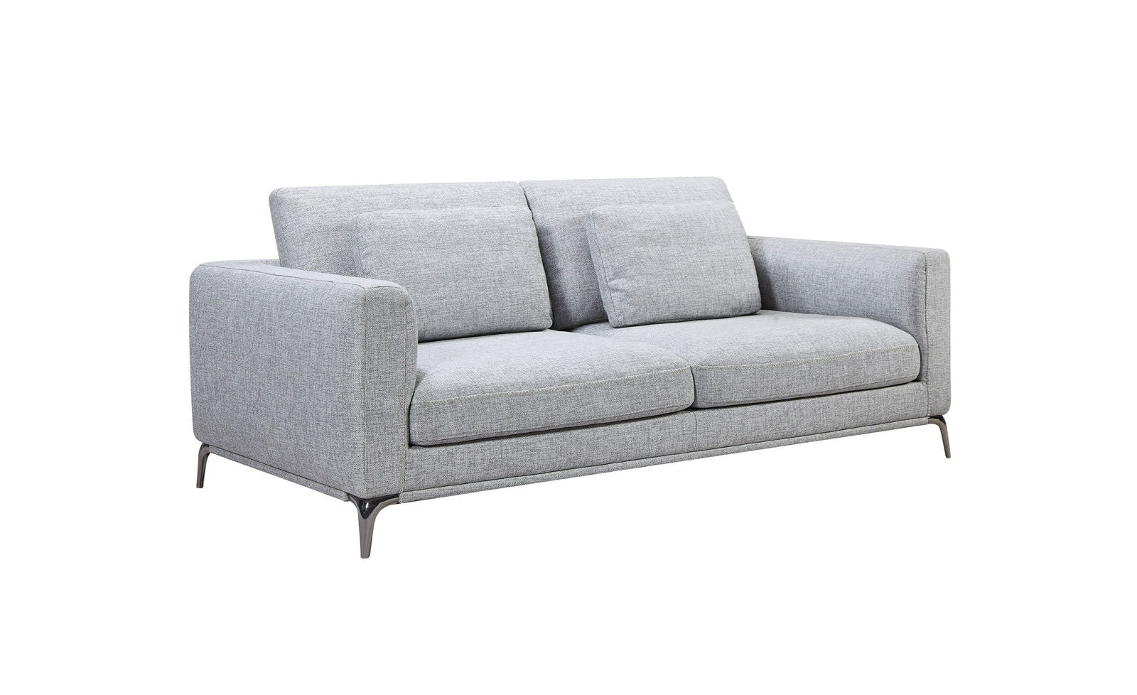 Divani Casa Beaman - Modern Grey Fabric Sofa Set - Mac & Mabel