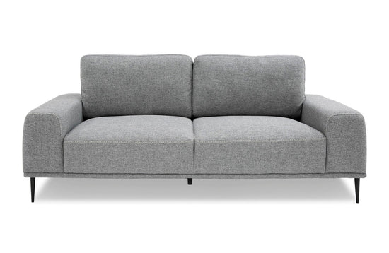 Divani Casa Fonda - Modern Grey Fabric Sofa - Mac & Mabel