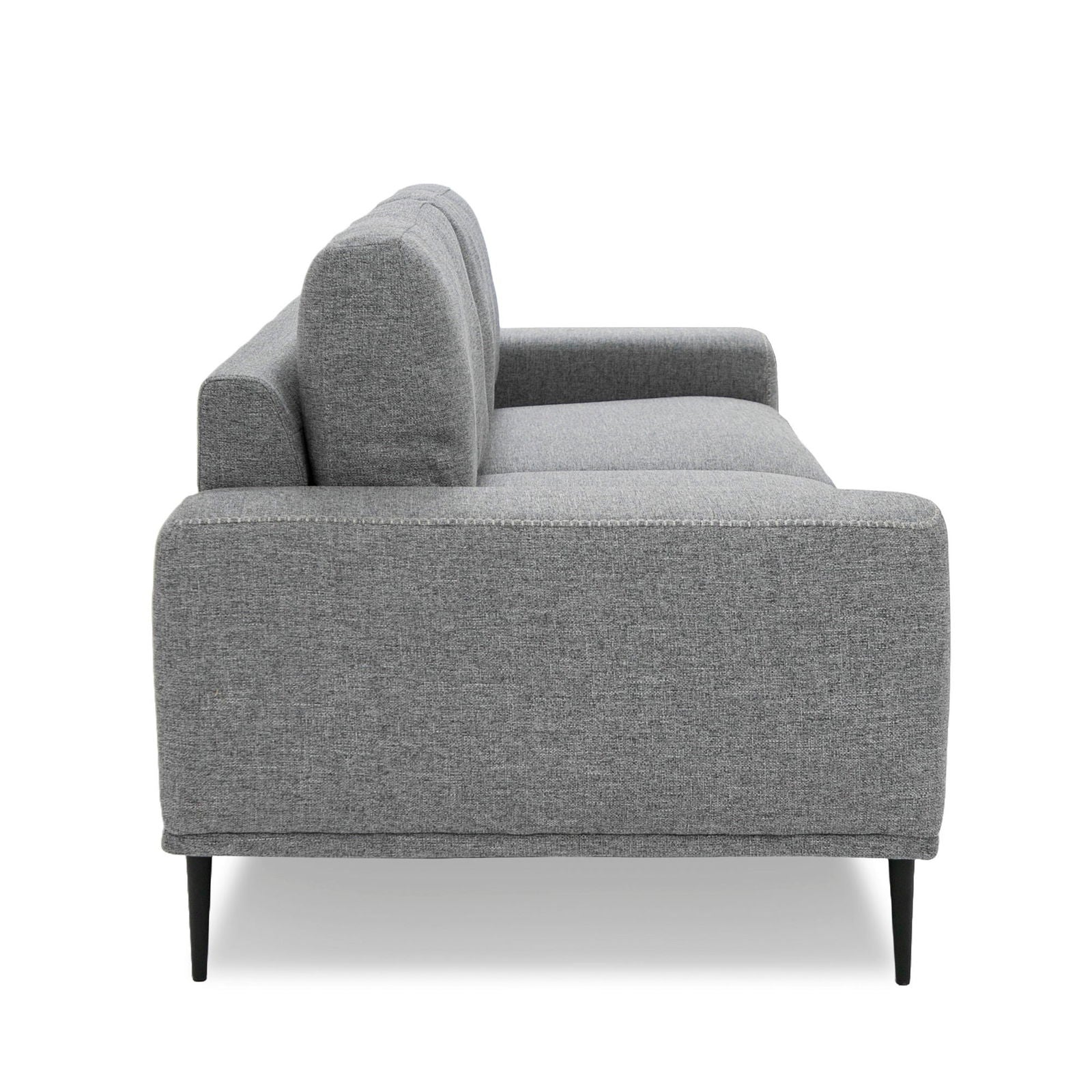 Divani Casa Fonda - Modern Grey Fabric Sofa - Mac & Mabel