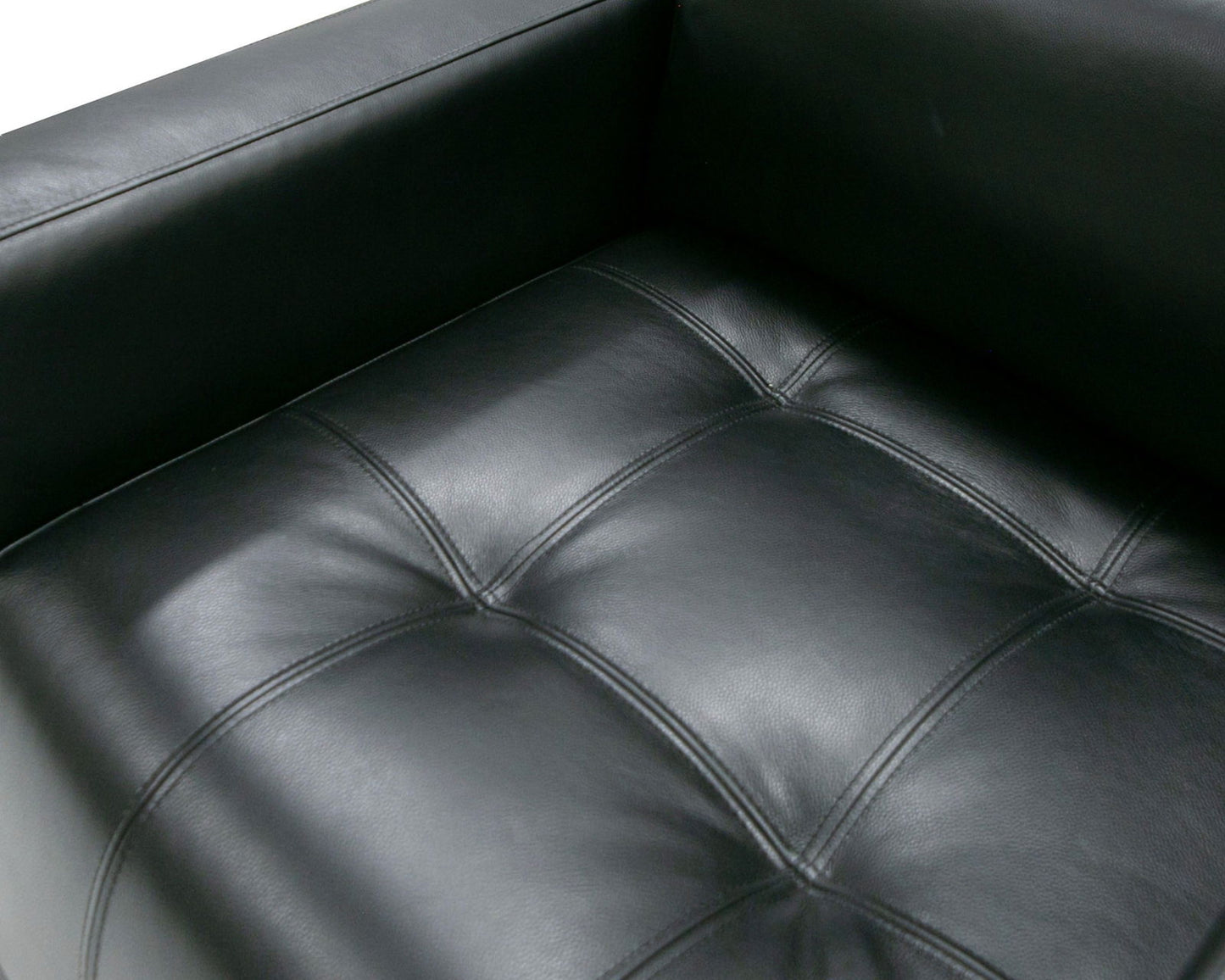Divani Casa Schmidt - Modern Black Leather Chair - Mac & Mabel