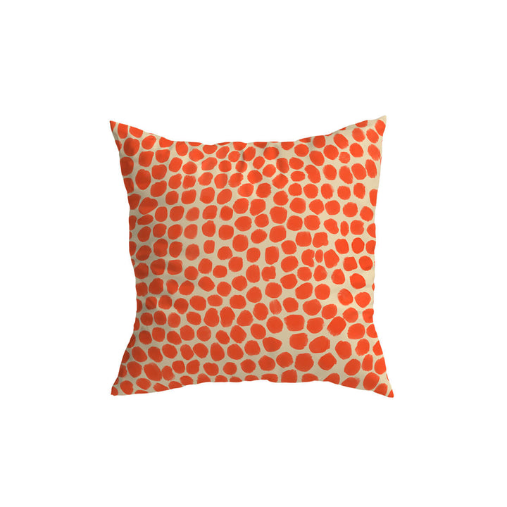 Orange Puff Throw Pillow
