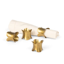 Load image into Gallery viewer, Scalloped Brass Napkin Rings
