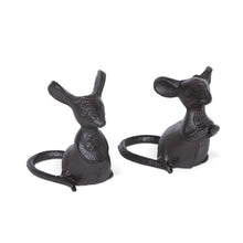 Load image into Gallery viewer, Cast Iron Mice Pair, Set of 2
