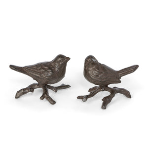 Iron Perched Birds, 2 Assorted Styles