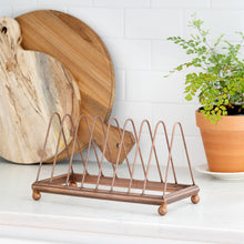 Load image into Gallery viewer, Copper Finish Metal Dish Rack
