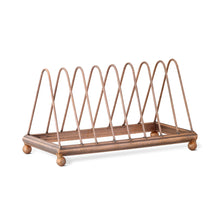 Load image into Gallery viewer, Copper Finish Metal Dish Rack

