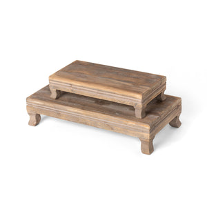 Far East Wooden Risers, Set of 2