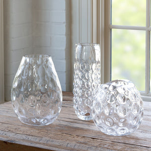 Alouetta Blown Glass Teardrop Vase