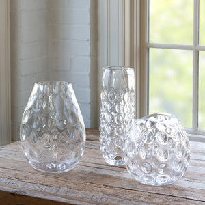 Alouetta Blown Glass Vase, Round