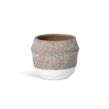 Load image into Gallery viewer, Woven Pattern Cement Pot, Small

