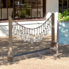 Load image into Gallery viewer, Bottle Garland Vases &amp; Wooden Stanchion
