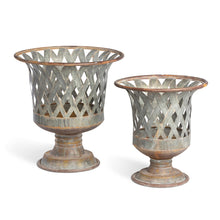 Load image into Gallery viewer, Woven Metal Classic Urn, Set of 2
