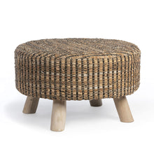 Load image into Gallery viewer, Woven Recycled Leather Stool
