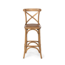 Load image into Gallery viewer, Wooden Cross Back Barstool
