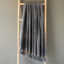 Load image into Gallery viewer, Washed Linen Throw, Grey
