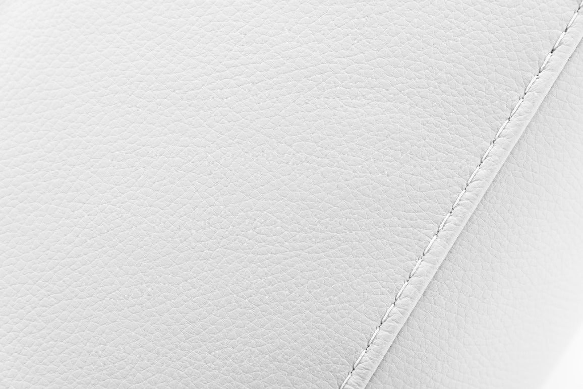 Estro Salotti Villeneuve - Modern White Italian Leather Sectional Sofa - Mac & Mabel