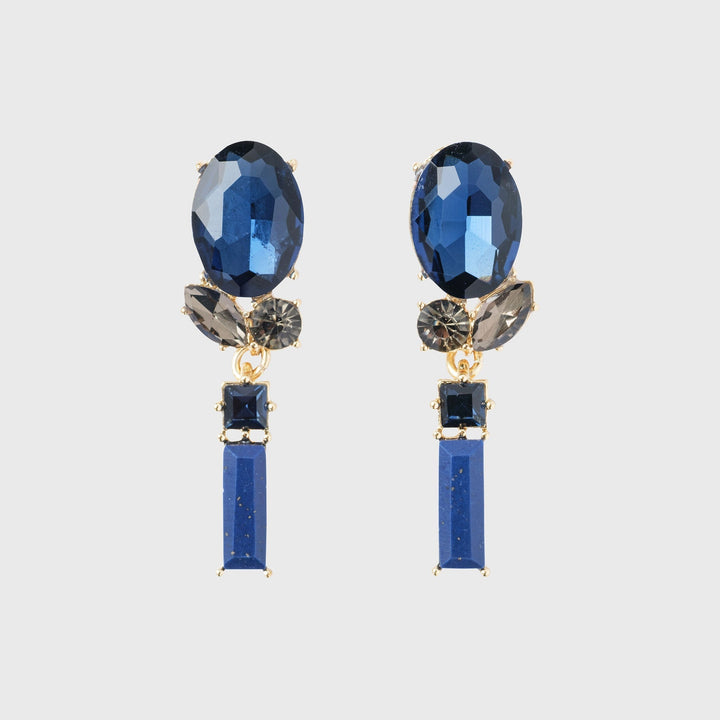 Rosebud Earrings, Lapiz Lazuli