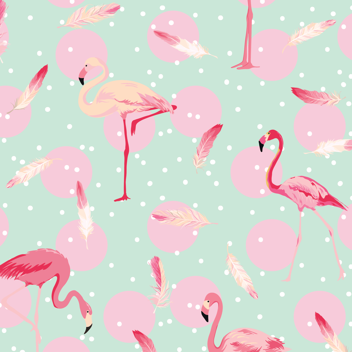 Flamingo Feathers - Mac & Mabel