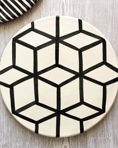 Casa Cubista Graphic Cubes Platter