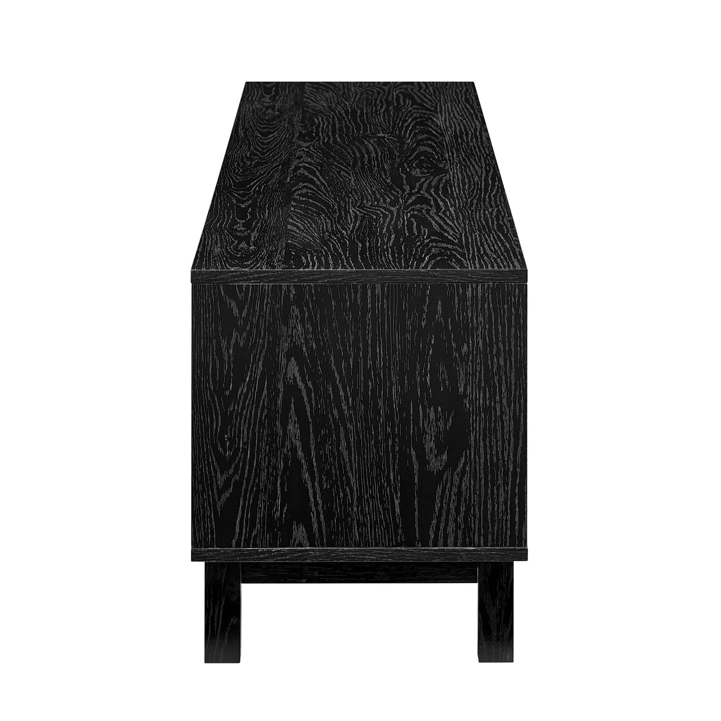 Hamkke Boho 2-Door Faux Rattan TV Stand