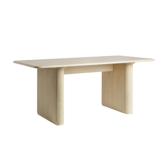 Heath 68" Scandinavian Dining Table with Reeded Base