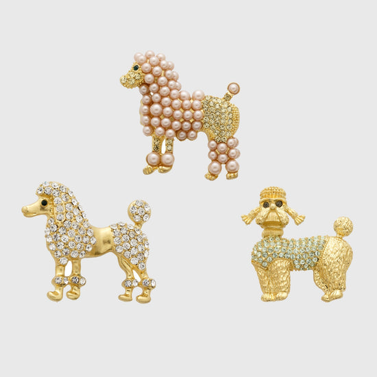 Poodle Clip Set