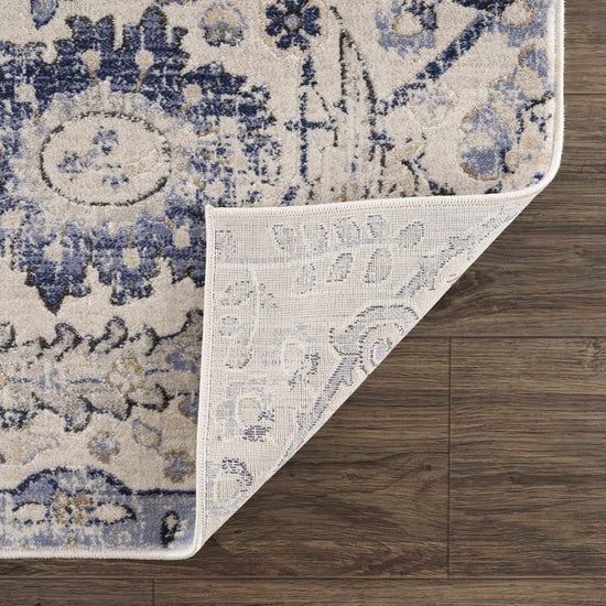 Georgiana Polypropylene Rug, Beige & Blue