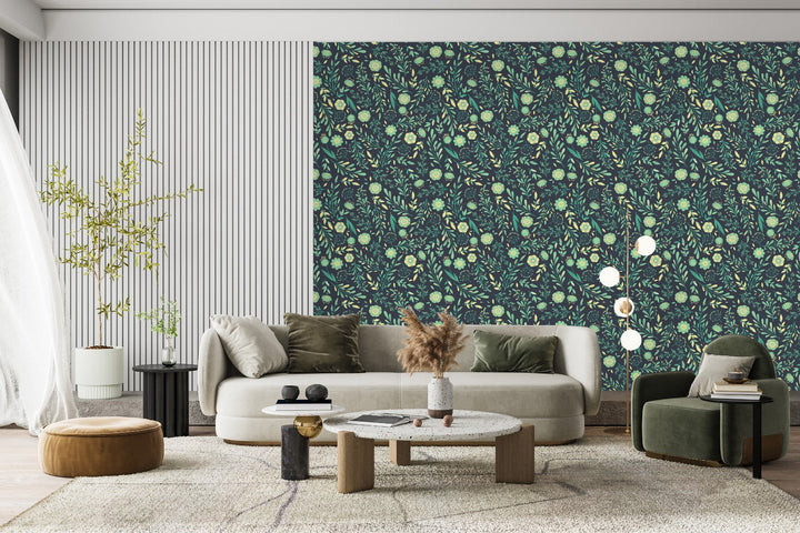 Green Flowers Wallpaper