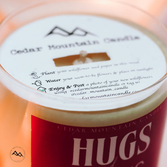 Hugs & Kisses - Valentine's Day Soy Candle - 9 oz Whiskey Glass Jar - Choose Your Scent