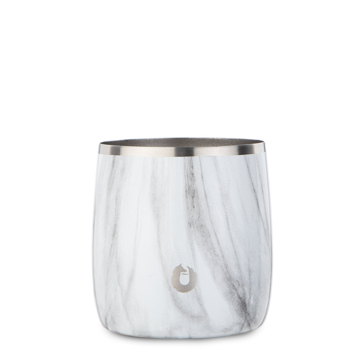 Stainless Steel Rocks Glass with Lid, Marble