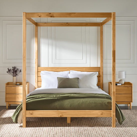 Isla Solid Wood Canopy Bedframe Collection