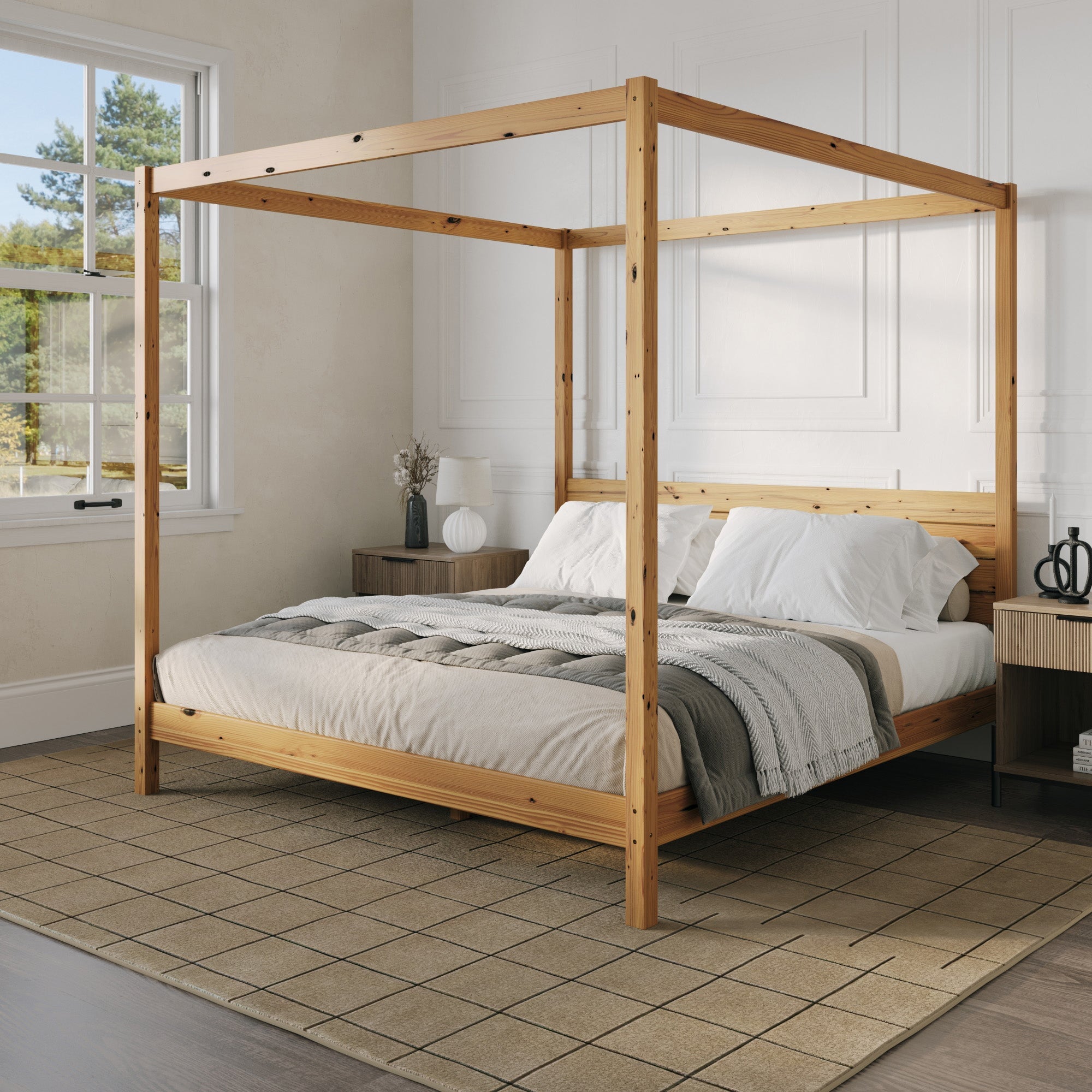 Isla Solid Wood Canopy Bedframe Collection