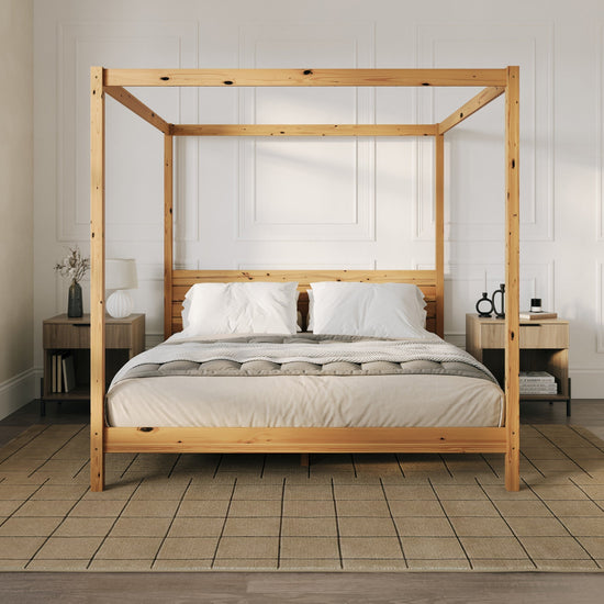 Isla Solid Wood Canopy Bedframe Collection