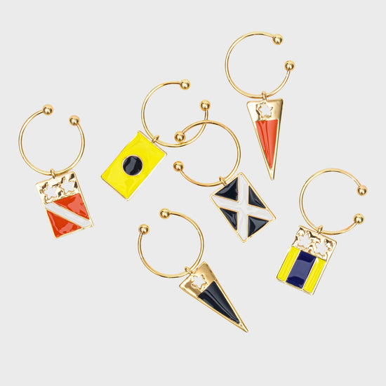 Nautical wine charms