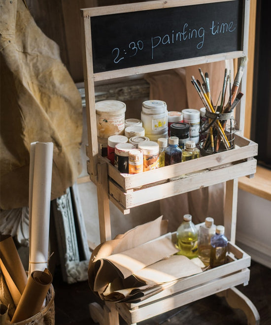 Two Tire Plant Stand with Chalkboard