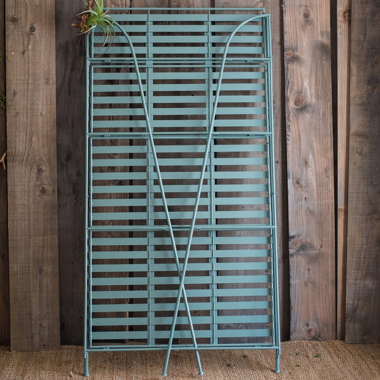 Four Tire Foldable Metal Shelf