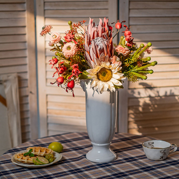 Rust Pink Spring Farm Bouquet, 16"