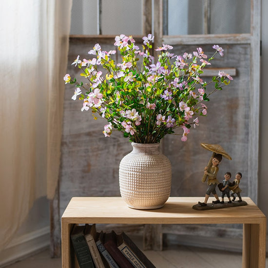 Silk Faux Gaura Flower Stem in Pink or Purple, 20"