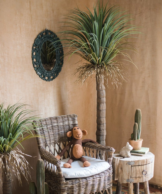 Moroccan Artificial Palm Tree In Pot