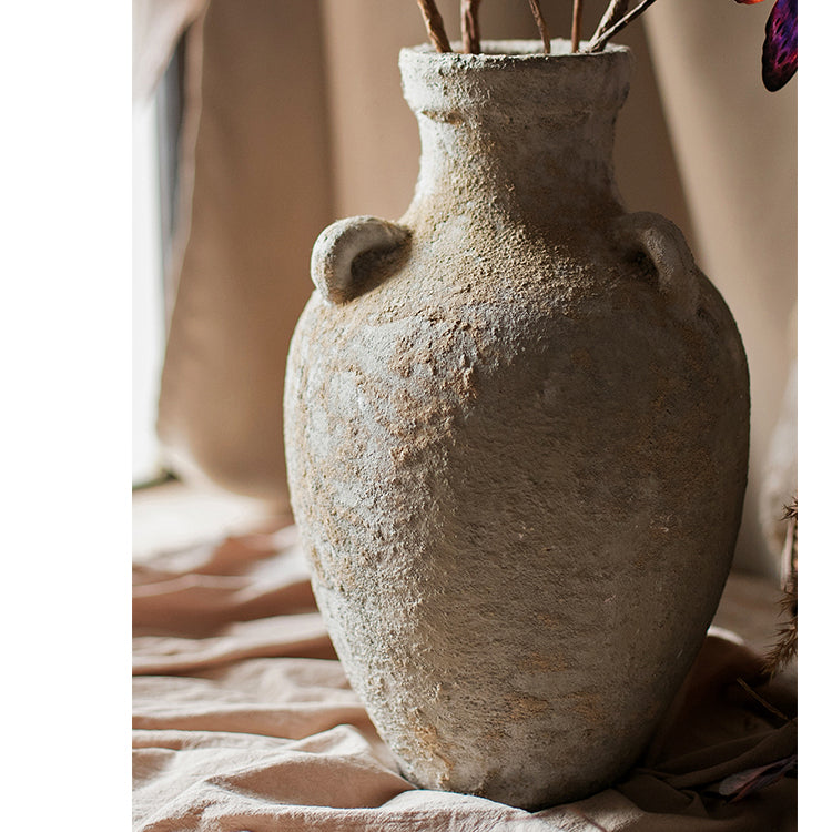 Pottery Stoneware Vase Zen Style Pottery for Dried Flowers