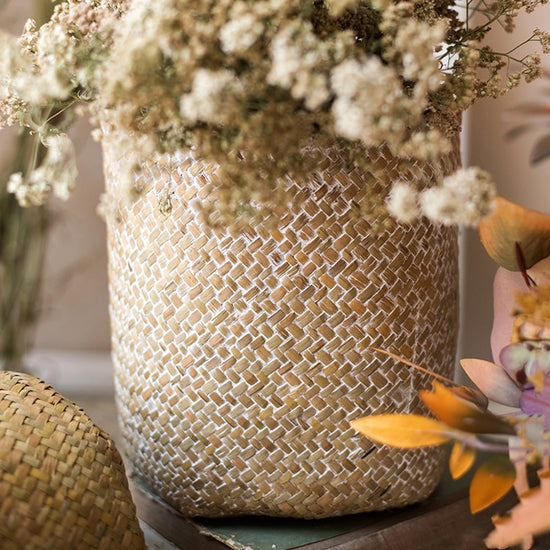 Natural Straw Basket in Different Colors