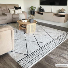 Load image into Gallery viewer, Keone Black &amp; White Area Rug
