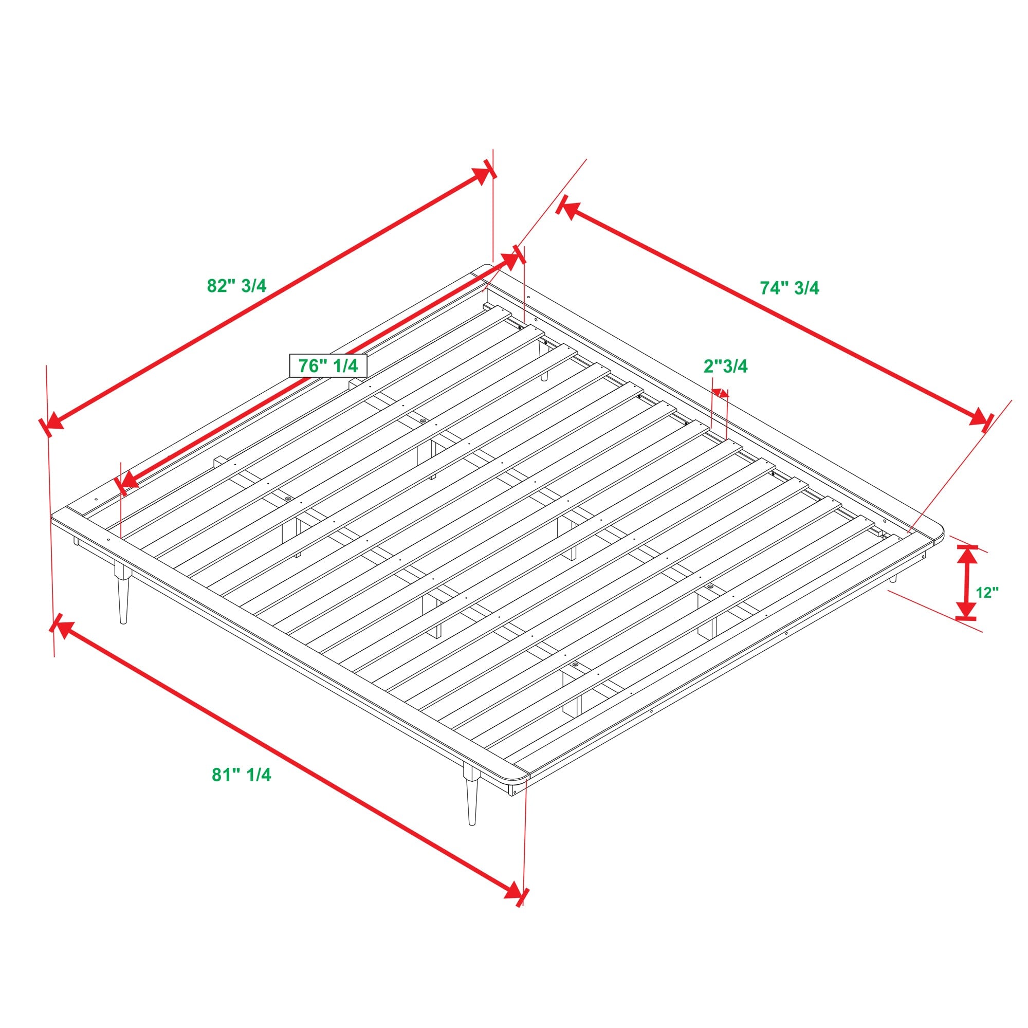 Spindle Back Solid Wood Beds