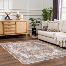 Load image into Gallery viewer, Rust Hera Washable Area Rug - Clearance
