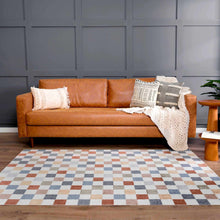 Load image into Gallery viewer, Alie Colorful Checkered Washable Rug
