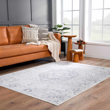 Load image into Gallery viewer, Akram Cream &amp; Antrasit Washable Area Rug
