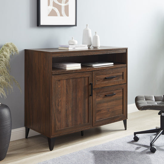 Modern Storage Secretary Desk with Keyboard Tray