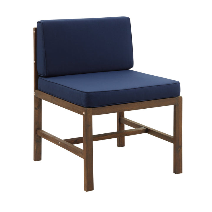 Sanibel Modular Outdoor Acacia Armless Chair